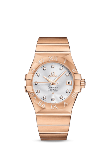 Omega Constellation Co-Axial 35 Red Gold / Diamond / Silver